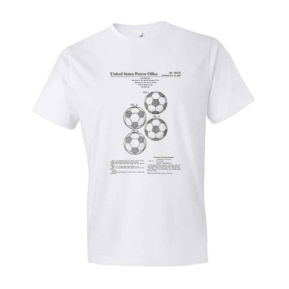 Soccer Ball Patent T-Shirt - Patent shirt, Old Patent t-shirt, Soccer t-shirt, Soccer Patent, Soccer Gift, Soccer Fan Gift, Soccer Coach