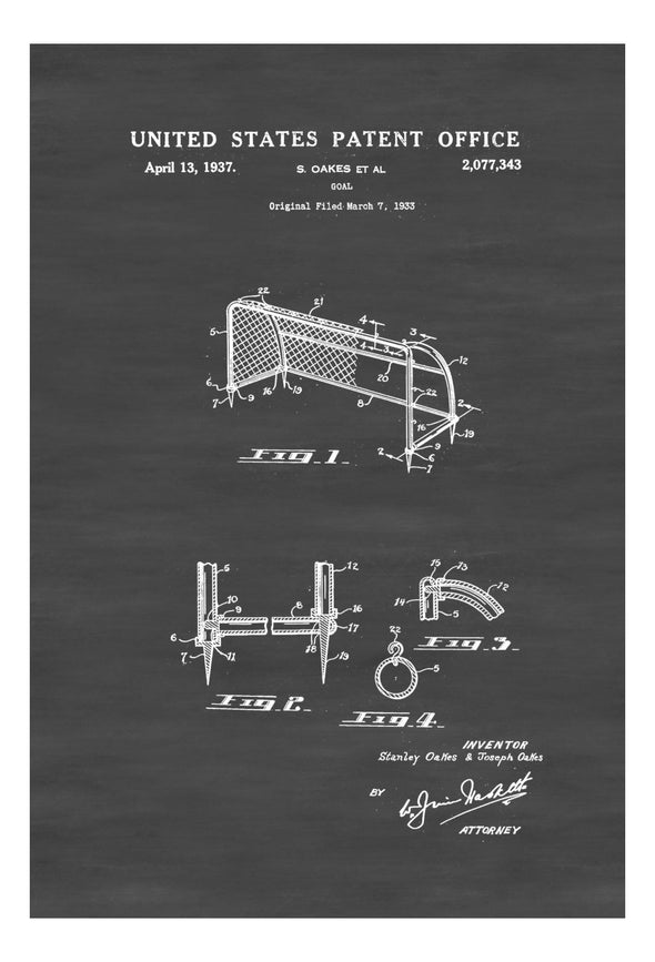 Soccer Goal Patent - Patent Print, Wall Decor, Soccer Art, Sports Art, Soccer Fan Gift, Soccer Decor mws_apo_generated mypatentprints Blueprint #MWS Options 959162900 
