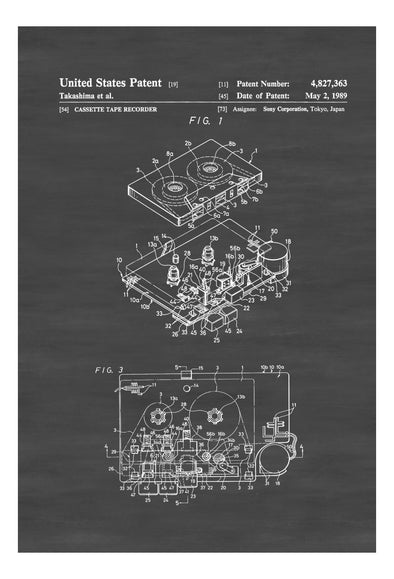 Sony Walkman Patent - Patent Print, Wall Decor, Audio Cassette Player, Patent, Studio Decor, Music Buff, Vintage Walkman, Music Room Decor mws_apo_generated mypatentprints White #MWS Options 3104744326 