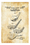 Spalding Golf Club Head Patent - Patent Print, Wall Decor, Golf Art, Golfer Gift, Golf Players, Vintage Golf, Golf Poster, Golf Decor