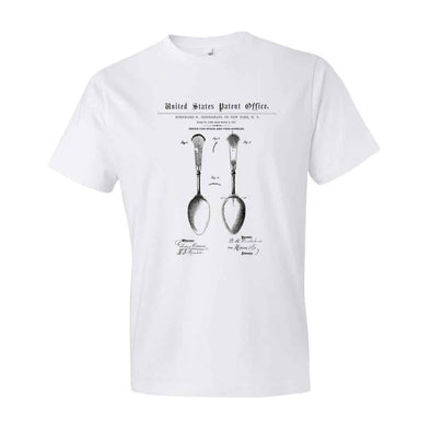 Spoon Patent T-Shirt - Patent Shirt, Old Patent t-shirt, Cook T-shirt, Vintage Spoons, Spoon T-Shirt, Silverware T-shirt, Kitchen t-shirt,