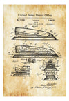 Stapler Patent Print - Teacher Gift, Office Wall Decor, School Principal Gift, Classroom Decor