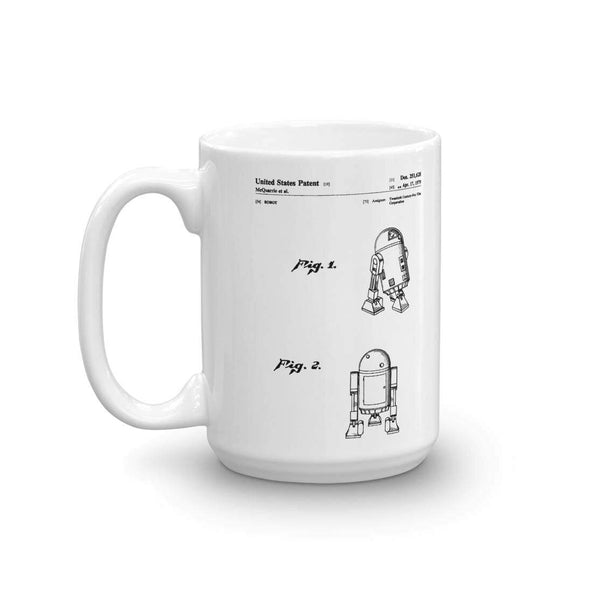 Star Wars R2D2 Patent Mug - Star Wars Mug , Star Wars Gift, Star Wars Patent Mug, Toy Patent, Geek Gift, Gamer Shirt, R2D2 Mug Mug mypatentprints 