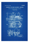Steam Locomotive Patent - Vintage Locomotive , Locomotive Blueprint, Locomotive Art, Railroad Decor, Locomotive Poster, Railroads Art Prints mypatentprints 10X15 Parchment 