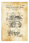 Steam Locomotive Patent - Vintage Locomotive , Locomotive Blueprint, Locomotive Art, Railroad Decor, Locomotive Poster, Railroads Art Prints mypatentprints 