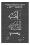 Steinway Piano Patent - Patent Print, Piano Patent, Grand Piano Patent Art Prints mypatentprints 10X15 Parchment 