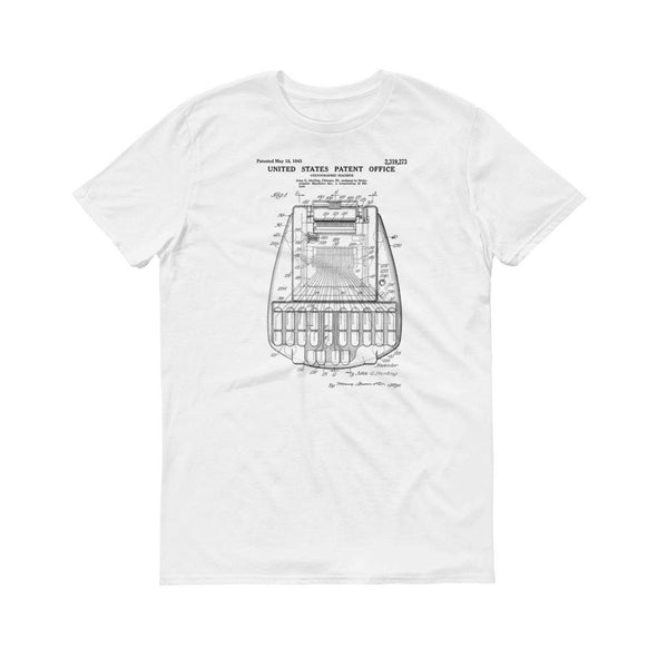 Stenographic Machine Patent T-Shirt 1943 - Patent t-shirt, Court Reporter Gift, Old Patent T-shirt, Lawyer Gift, Law, Stenographer Gift