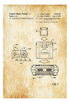 Super Nintendo Patent - Nintendo Art, Nintendo Poster, Super NES, SNES, Nintendo Patent, Patent Print mws_apo_generated mypatentprints Parchment #MWS Options 2210637553 