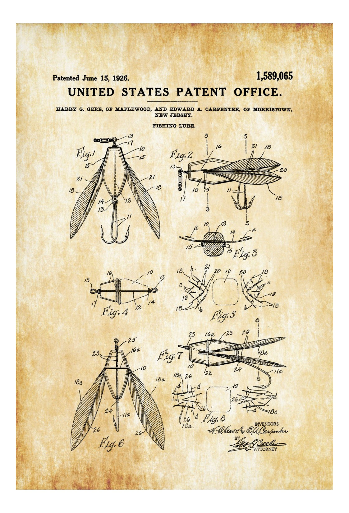 Surface Fishing Lure Patent