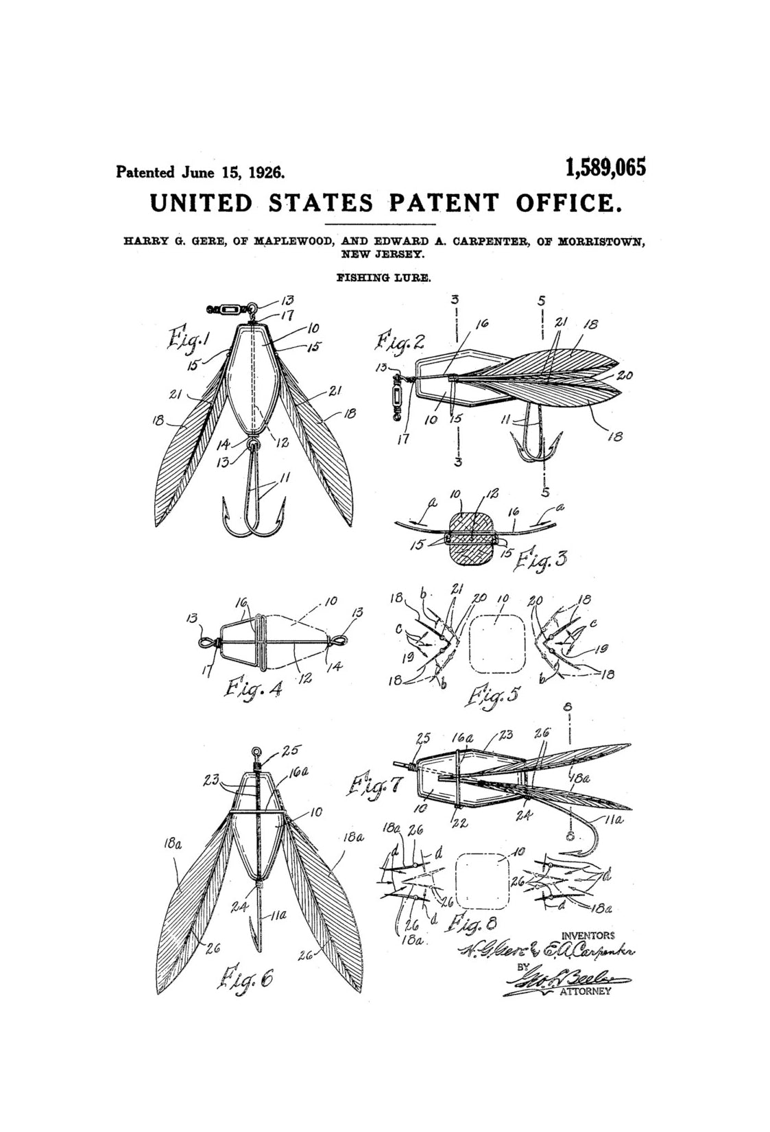 can i patent a fishing lure Surface Fishing Lure Patent