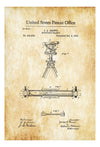 Surveyor&#39;s Transit Patent 1891 - Patent Print, Office Decor, Living Room Decor, Land Surveyor, Industrial Art,  Vintage Instruments