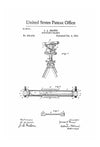 Surveyor&#39;s Transit Patent 1891 - Patent Print, Office Decor, Living Room Decor, Land Surveyor, Industrial Art,  Vintage Instruments