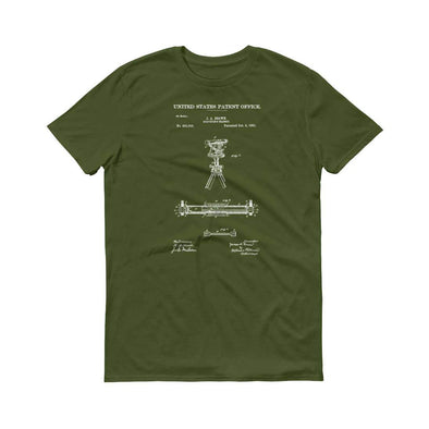 Surveyor&#39;s Transit Patent T-Shirt - Patent Shirt, Vintage Tools, Old Patent T-shirt, Vintage Instruments, Land Surveyor, Industrial Art