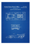 T290 Formula One Racing Car Patent - Patent Print, Wall Decor, Automobile Decor, Automobile Art, Racing Car, Formula One Art Prints mypatentprints 5X7 Blueprint 