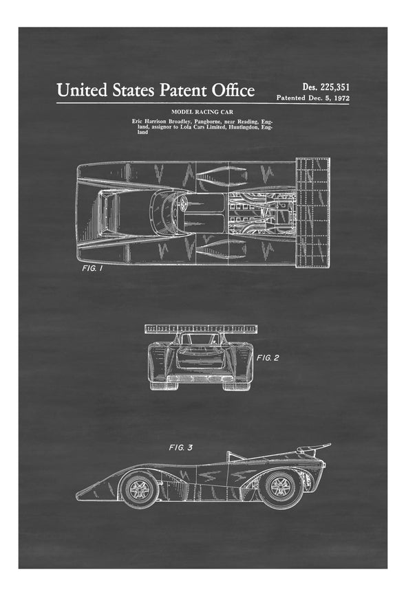 T290 Formula One Racing Car Patent - Patent Print, Wall Decor, Automobile Decor, Automobile Art, Racing Car, Formula One Art Prints mypatentprints 