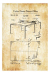 Table Tennis Patent 1935 - Patent Prints, Wall Decor, Tennis Art, Tennis Table, Ping Pong, Sports Wall Art, Basement Decor