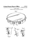 Tambourine Drum Patent - Patent Print, Wall Decor, Music Poster, Musical Instrument Patent, Tambourine Patent, Drummers, Percussions