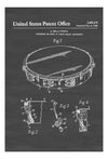 Tambourine Drum Patent - Patent Print, Wall Decor, Music Poster, Musical Instrument Patent, Tambourine Patent, Drummers, Percussions