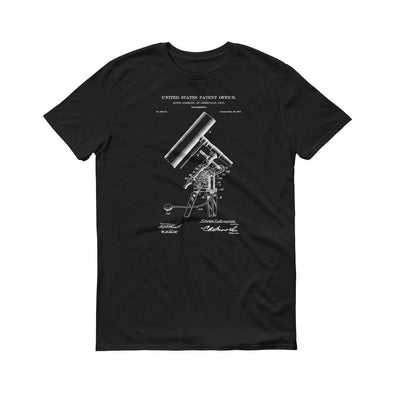 Telescope  Patent T-Shirt - Patent Shirt, Old Patent T-shirt, Telescope T-Shirt, Vintage Telescope , Old Telescope, Astronomy Shirt