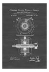 Tesla AC Generator Patent Print - Patent Print, Wall Decor, Office Decor, Geek Gift, Tesla Invention, Tesla Patent
