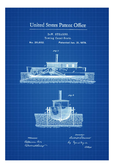 Tug Boat Patent Print - Vintage Nautical, Naval Art, Sailor Gift, Sailing Decor, Nautical Decor, Beach House Decor, Boating Decor