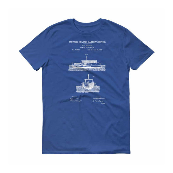 Tug Boat Patent T-Shirt - Patent t-shirt, Old Patent, Naval Art, Sailor Gift, Navy Gift, Vintage Nautical, Sailing T-Shirt, Boating T-Shirt