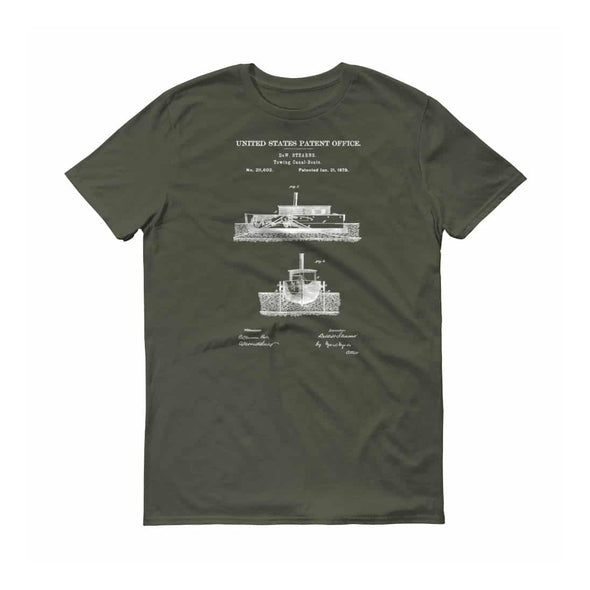 Tug Boat Patent T-Shirt - Patent t-shirt, Old Patent, Naval Art, Sailor Gift, Navy Gift, Vintage Nautical, Sailing T-Shirt, Boating T-Shirt
