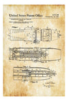 Turbo-Jet Engine Afterburner Patent - Airplane Blueprint, Airplane Art, Pilot Gift, Aircraft Decor, Airplane Poster, Jet Patent Art Prints mypatentprints 