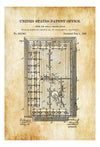 Vault Door Patent 1888 - Patent Print, Wall Decor, Safe Door Patent, Door Lock, Vault Lock Patent, Bank Decor, Safe Lock Patent, Lock Art Art Prints mypatentprints 