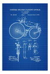 Velocipede Patent 1889 - Bicycle Decor, Vintage Bicycle, Bicycle Blueprint, Bicycle Art, Cyclist Gift,  Bicycling Enthusiasts