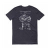 Velocipede Patent T-Shirt 1889 - Bicycle T-Shirt, Bicycle Patent, Cyclist Gift,  Bicycling Enthusiast Gift, Velocipede T-Shirt