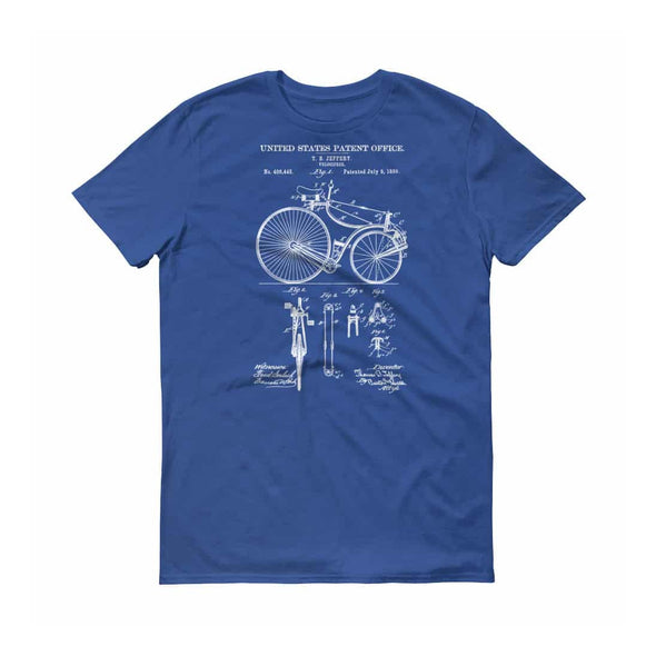 Velocipede Patent T-Shirt 1889 - Bicycle T-Shirt, Bicycle Patent, Cyclist Gift,  Bicycling Enthusiast Gift, Velocipede T-Shirt