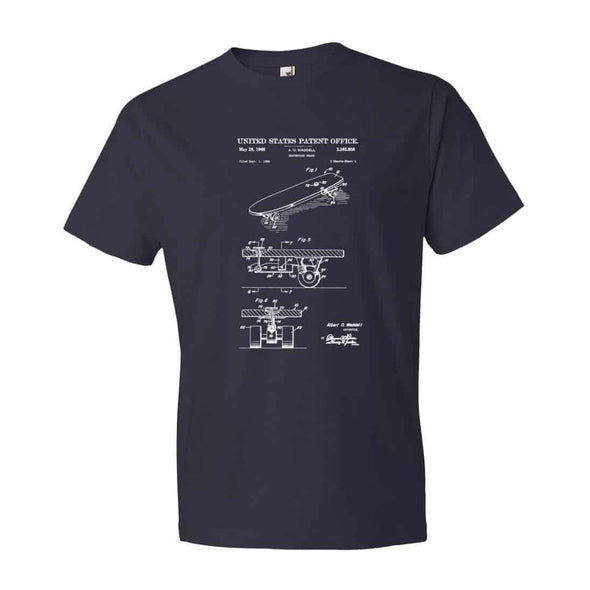 Vintage Skateboard Patent T-Shirt - Patent t-shirt, Old Patent T-shirt, Skateboard T-shirt, Skater t-shirt, Skater Gift, sk8r, Skater Shirt