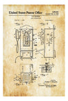 Vintage Telephone Patent - Decor, Office Decor, Patent Print, Phone Patent, Telephone Patent, Telephone Blueprint