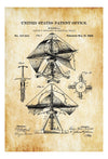 Vintage Windmill Patent - Patent Print, Farmhouse Decor, Antique Windmill, Wind Energy Patent, Technical Inventions, Windmill Blueprint Art Prints mypatentprints 