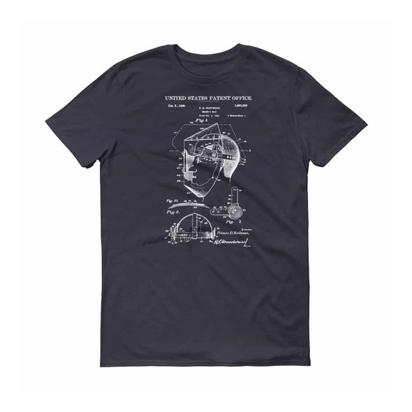 Welder&#39;s Mask Patent T-Shirt - Patent Shirt, Vintage Tools, Old Patent T-shirt, Welder&#39;s Mask T-Shirt, Steampunk T-Shirt, Welder T-Shirt