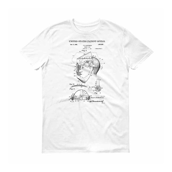 Welder&#39;s Mask Patent T-Shirt - Patent Shirt, Vintage Tools, Old Patent T-shirt, Welder&#39;s Mask T-Shirt, Steampunk T-Shirt, Welder T-Shirt
