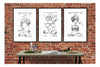 Welding Patent Collection of 3 Patent Prints - Wall Decor, Welder Gift, Garage Decor, Welder Mask Patent, Welder Goggles Blueprint Art Prints mypatentprints 