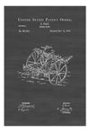 Wheel Plow Patent 1882 - Patent Print, Decor, Home Decor, Patent Print, Plow Patent, Plow Blueprint, Garden Decor, Farming Decor Art Prints mypatentprints 