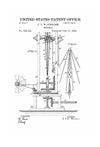 Windmill Patent 1883 - Patent Print, Farmhouse Decor, Antique Windmill, Wind Energy Patent