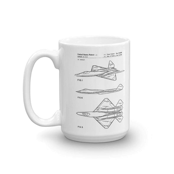 YF-23 Airplane Patent Mug 1992 - Pilot Gift, Airplane Mug, Patent Mug, Aviation Mug, Airplane Mug, Northrop Patent, YF-23 Mug, Pilot Mug Mug mypatentprints 