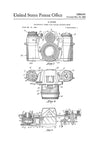 Zeiss Camera Patent - Patent Print, Wall Decor, Photography Art, Camera Art