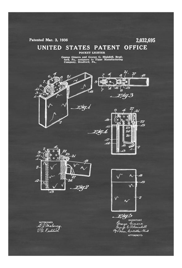 Zippo Lighter Patent - Decor, Patent Print, Lighter Patent, Vintage Lighter, Lighter Blueprint, Zippo Patent, Cigar Lounge Decor mws_apo_generated mypatentprints Blueprint #MWS Options 1292805464 